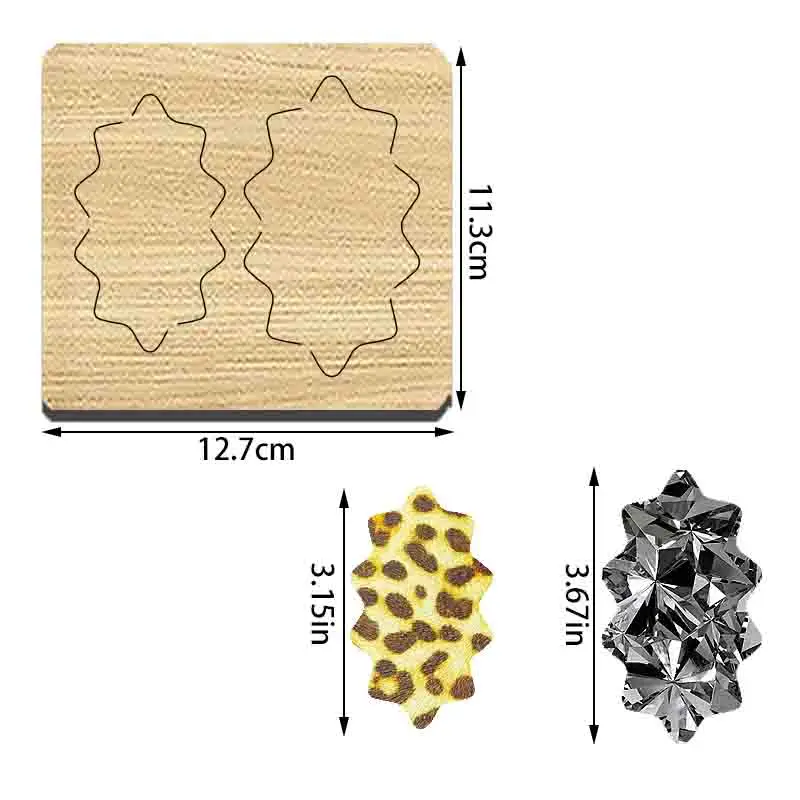 

SIZZIXDIES 1piece 3.67-inch bow hairpin wooden cutting dies suitable for most machines