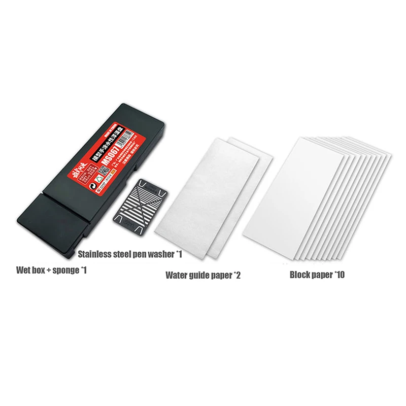 Портативные влажные палитры для акриловой живописи, модель для окрашивания, влажный лоток, держатель для краски на водной основе, инструменты для мокрого моделирования краски