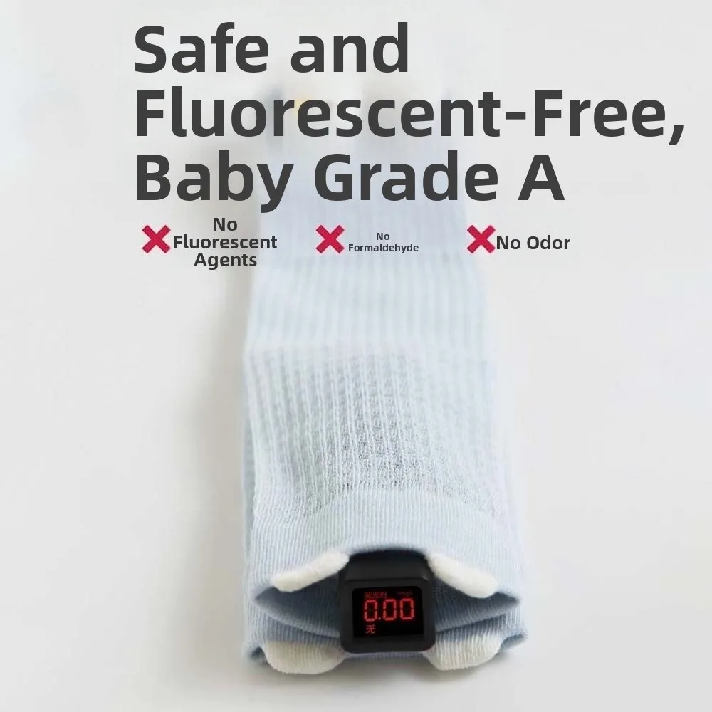 1 Pairs Cartoon Animal Infant Anti-mosquito Socks Breathable Soft Baby Mesh Socks Class a Ultra-thin Newborn Over-the-knee Socks