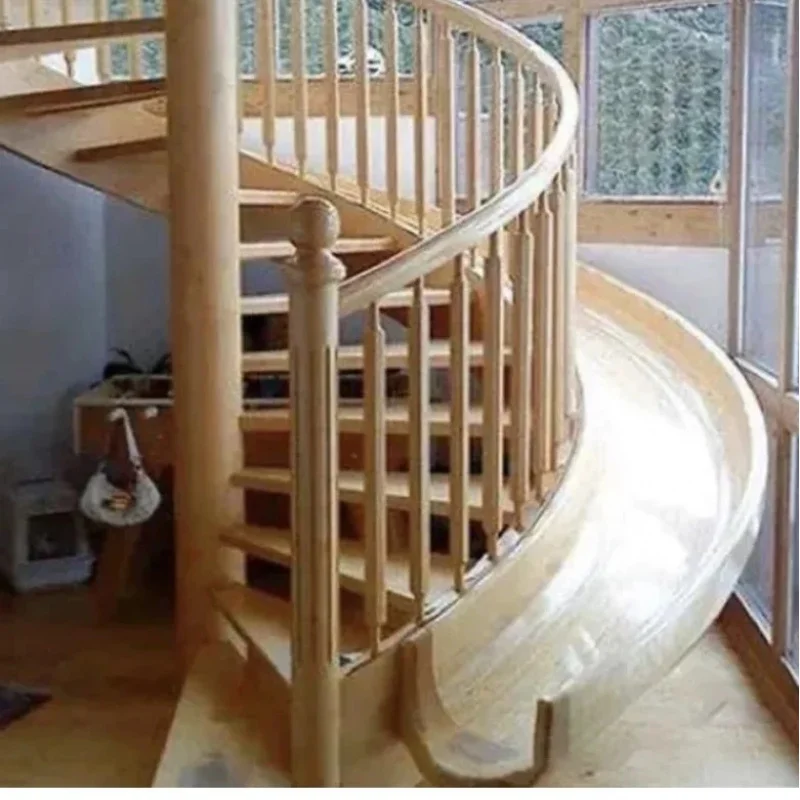 custom.Modern Indoor Staircase Villas Good Price Carbon Steel Structure with Wooden Iron and Aluminum Treads