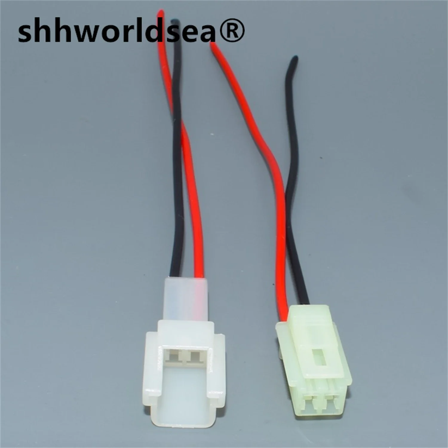 Shhworldsea 2pin 2.3 مللي متر (090) ذكر أو أنثى دراجة نارية الكهربائية السيارات الأسلاك تسخير موصل 6090-1031 6090-1001