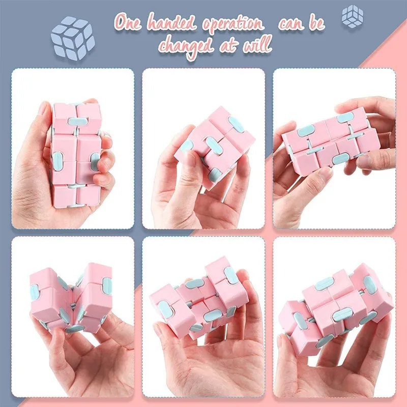 Extron Magic Cube Jouets de décompression pour enfants et adultes, Mm Anti souligné, Instituts Funny Hand Game, Four Corner Maze Fidgets