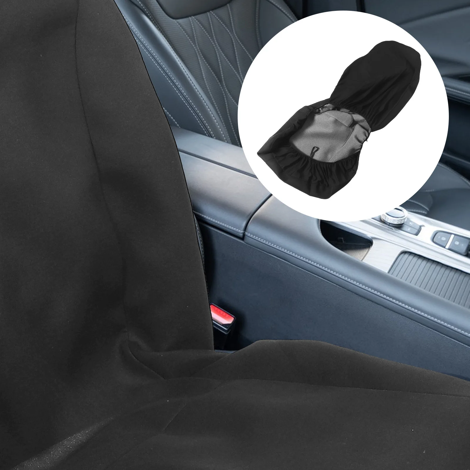 

Car Seat Cover Elastic Mesh Single Piece Design Breathable Washable Dustproof For Driver Front Seat Suv Truck Automotive