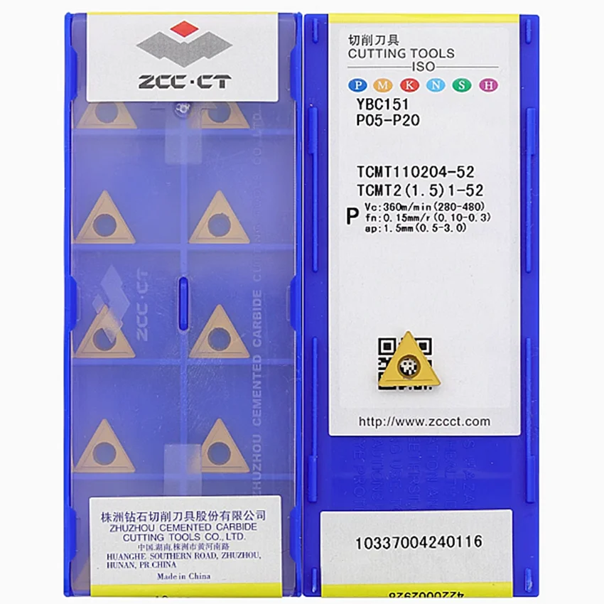 

TCMT110204-52 YBC151 YBC251 YBM251 YBD151/TCMT110208-52 YBC151 YBC251 YBM251 YBD151 ZCC.CT CNC carbide inserts turning tools