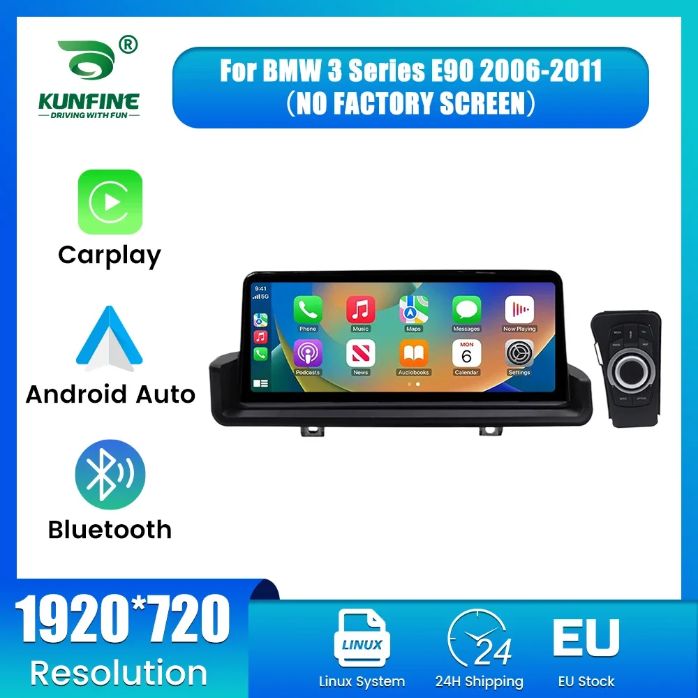 EU-Lager 10,25 Zoll Autoradio für BMW 3er E90 2006 2007 2008 2009 2010 2011 Linux-System Multimedia-Autoradio GPS-Navigation Headunit Videoplayer Schneller Versand