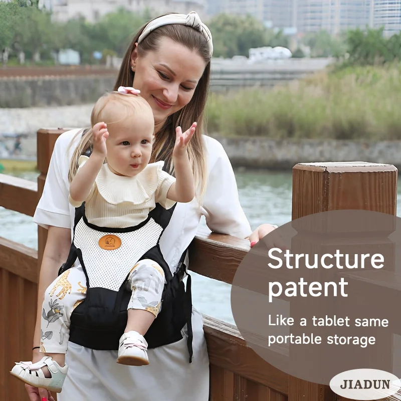 0-36 Months Baby Sling Waist Stool Is An Ergonomic Baby Sling Backpack Suitable for Newborns with Multifunctional Baby Straps