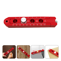 Aluminum Alloy Compass Woodworking Compasses Circular Drawing Tools Marking Gauge Lightweight Accurate Red Color