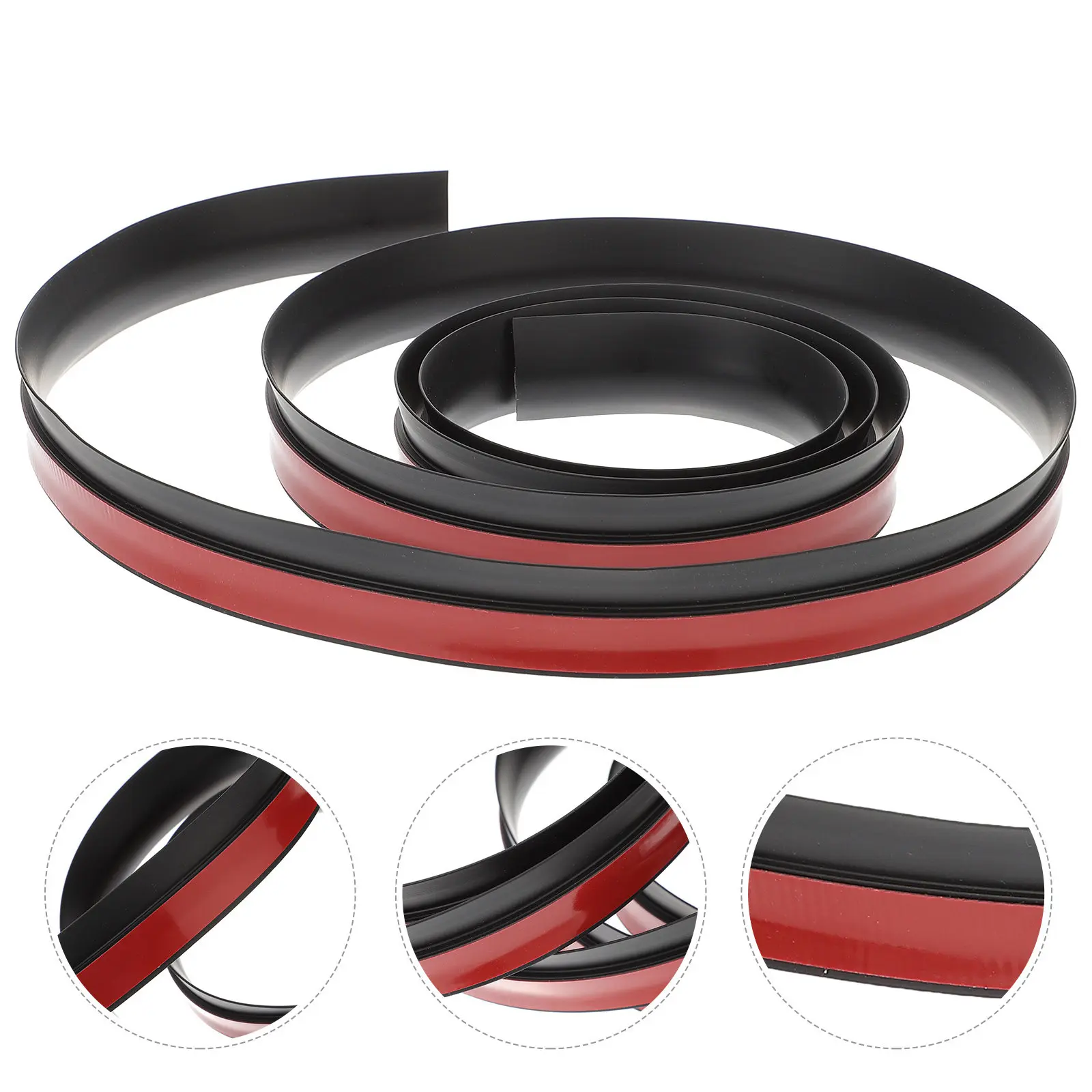 PVC Floor Transition Strip Self Adhesive Flexible Trim for Tile Carpet Edging Protection DIY Home Hotel Restaurant Use