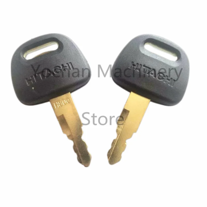 2 PCS H800  Excavator Ignition Key For Hitachi  ZAX ZAXIS Grab BU0028  Zax ex60 / 70 / 120 / 200 / 210   Door Lock