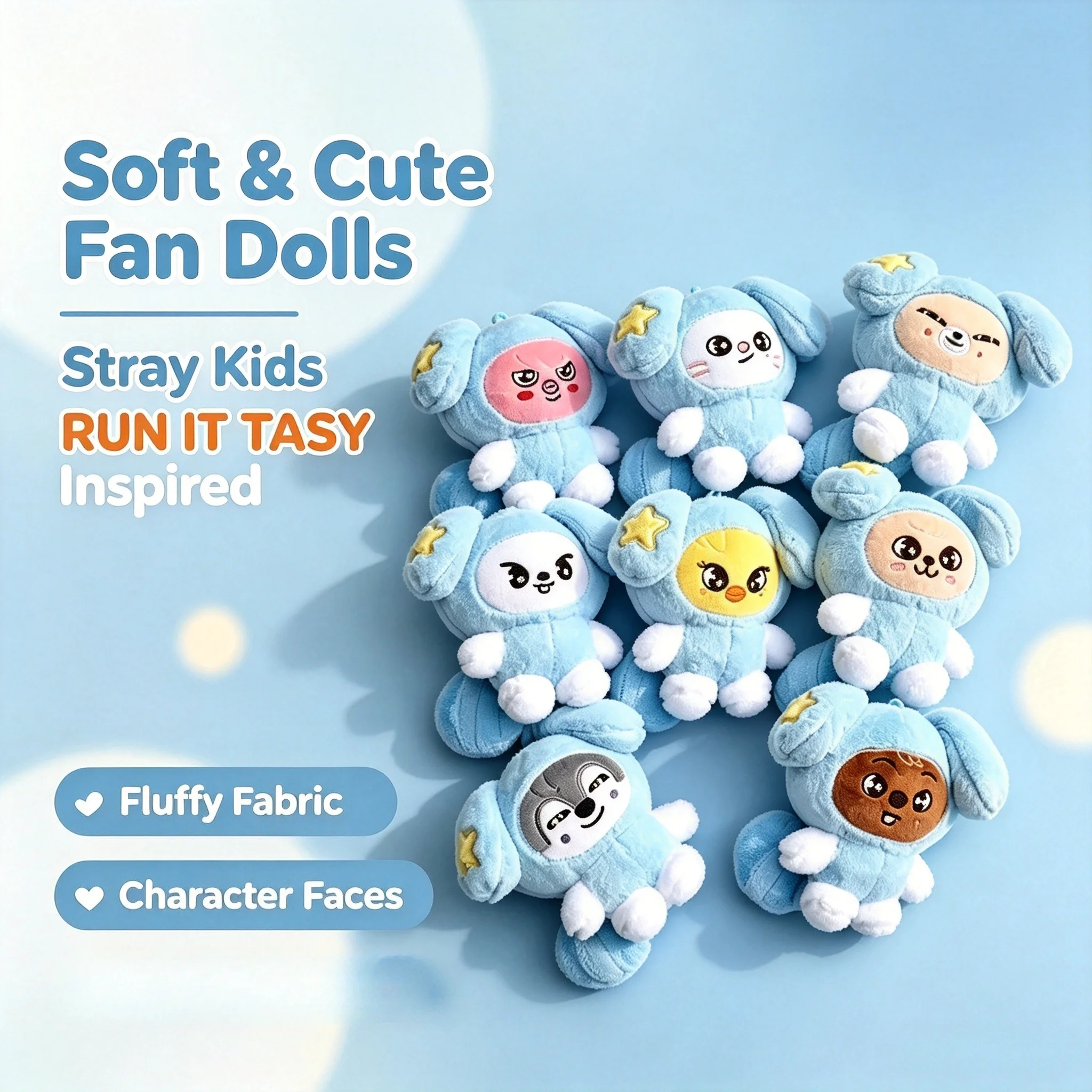 2026 Plüschtiere SKZ RUN IT SEOUL TASY Plüsch-Schlüsselanhänger Straykid Bangchan Leeknow Kawaii Stofftier Mini-Puppen-Anhänger Geschenke – Detail 26