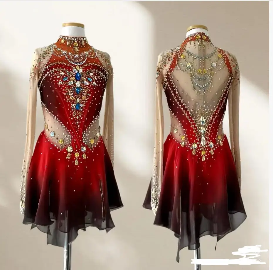

Figure skating performance costume skating suit