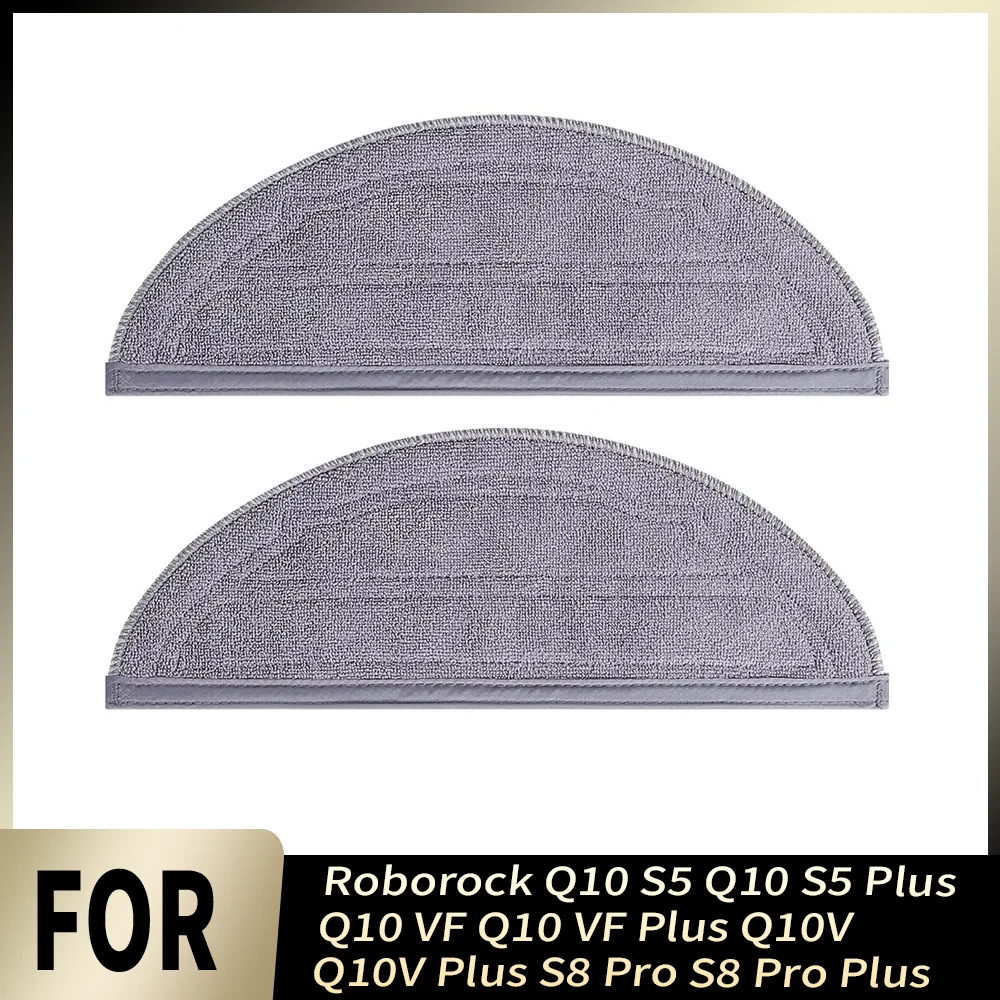 

Replacement Washable Mop Pads For Roborock Q10 S5 Q10 S5 Plus Q10 VF Q10 VF Plus Q10V Q10V Plus S8 Pro S8 Pro Plus Reusable Kit