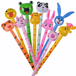 Wild Animal Head Toy Balloon Stick Wild One Party Decor Animal Party Birthday Party Balloon Kids Safari Woodland Forest Theme