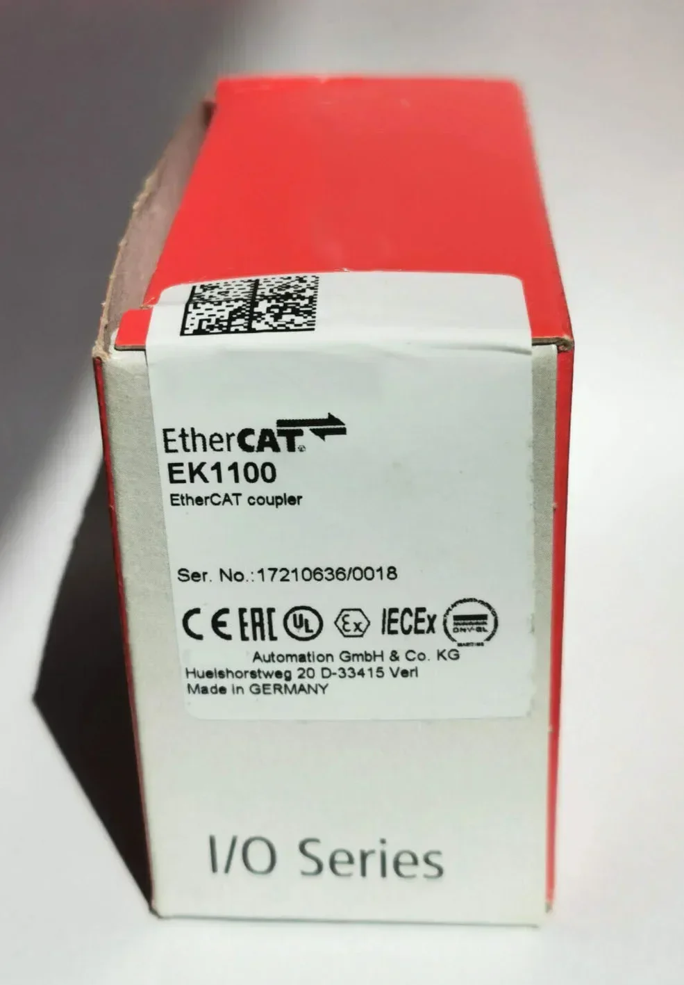 New EK1100 Ethernet TCP/IP Bus Coupler In Stock