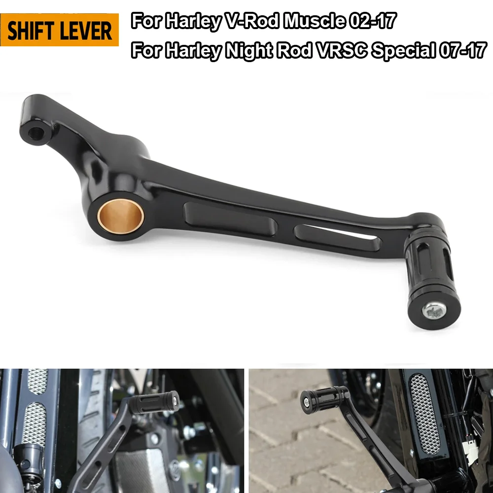 

Motorcycle Shift Arm Lever Peg Pedal Aluminum for Harley V-Rod Muscle 2002-2017 Night Rod VRSC Special 2007-2017