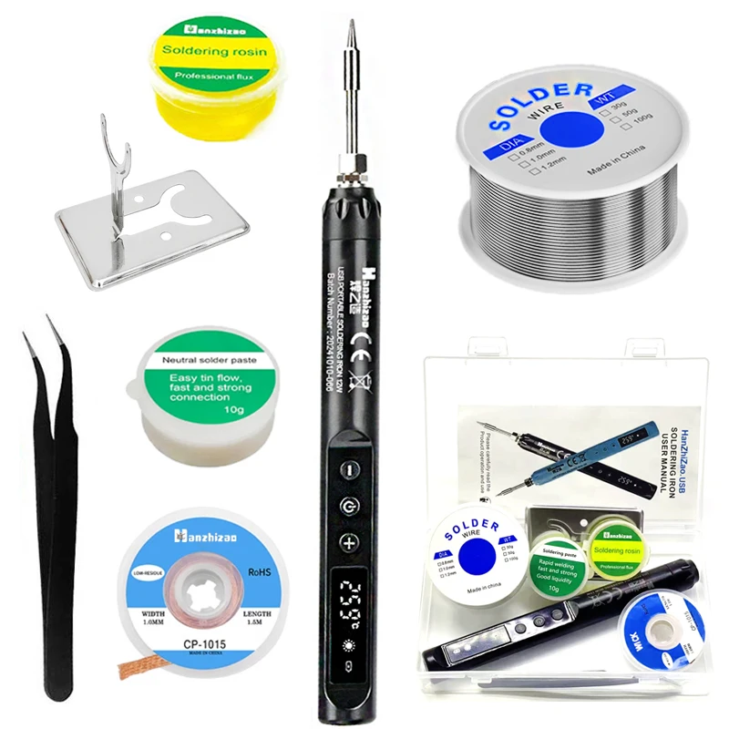 9-Piece Black Usb S… - image