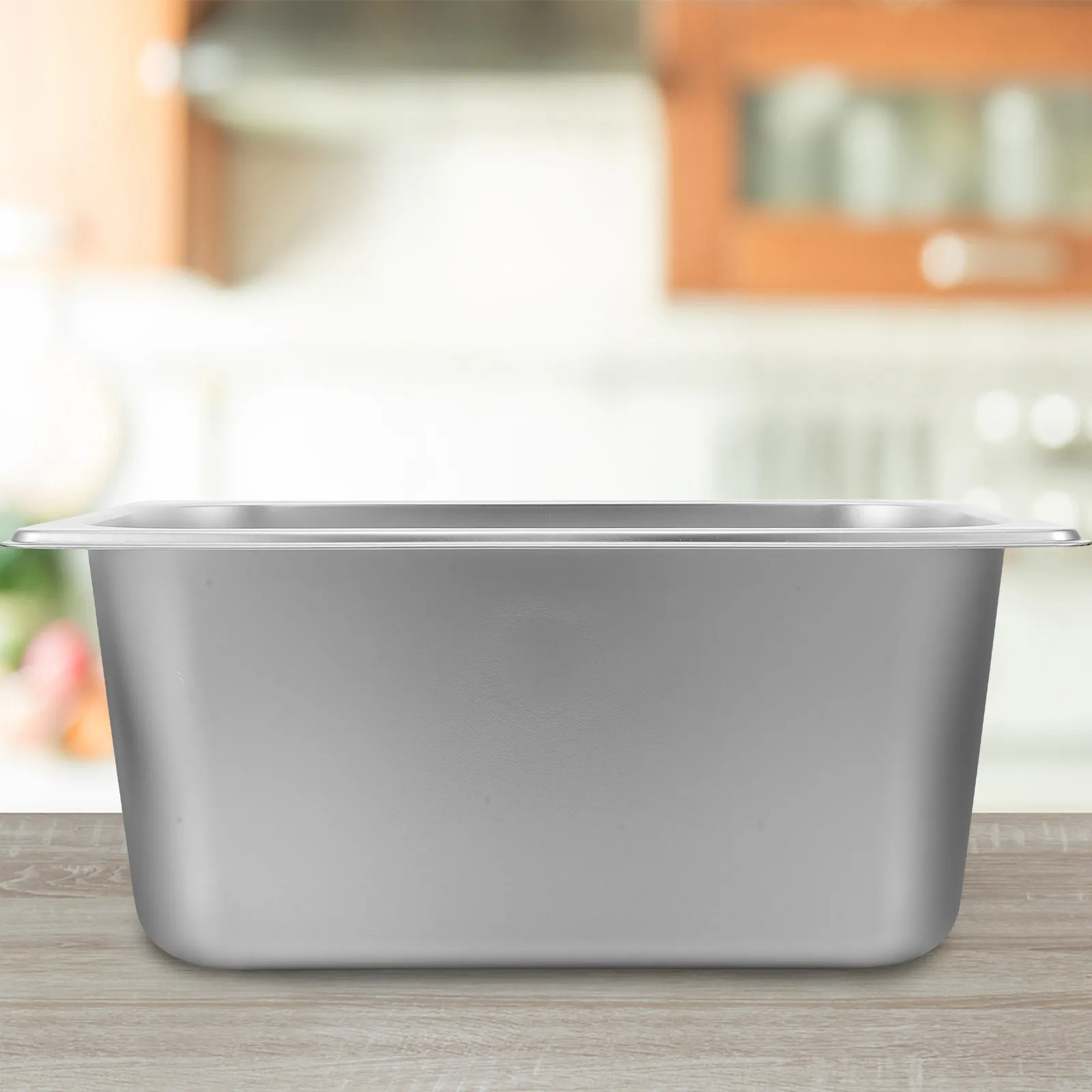 

3pcs Stainless Steel Steam Table Pan 1/3 Size 6'' Depth Anti- Tray For Buffet Catering Hotel Restaurant Serving