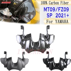 For Yamaha MT09 MT-09 FZ09 FZ-09 SP 2021 2022 2023 Carbon Fiber Motorcycle Front Fuel Tank Airbox Cover Parts Cowl Fairing Kits