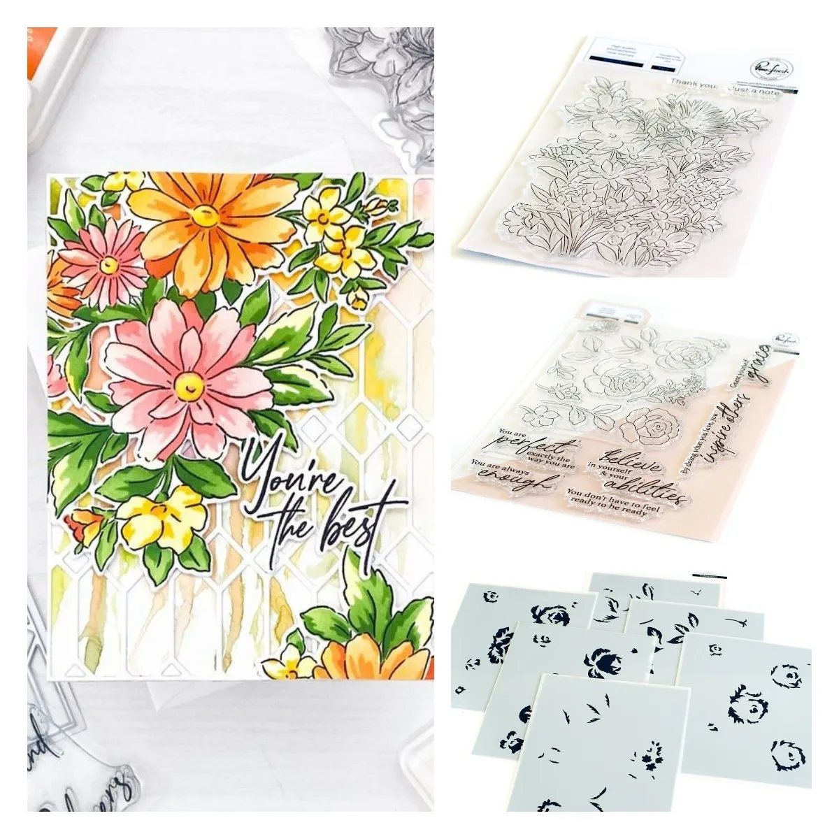 Cake Flower Bunch New Metal Cutting Dies Clear Stamps Stencil Hot Foil Scrapbook Diary Decoration Embossing DIY Make Card Album