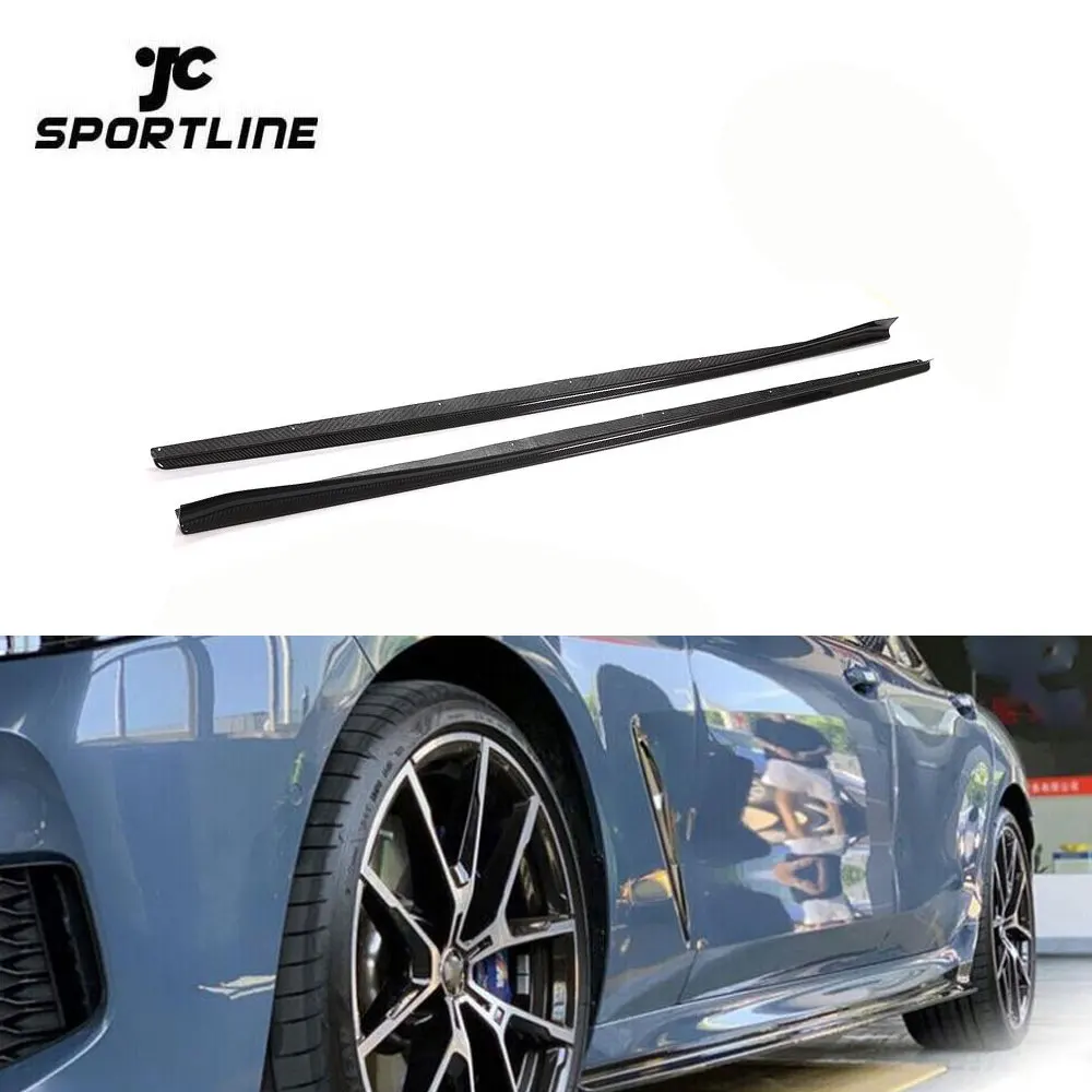 

Накладки на пороги из препрег-карбона для BMW 8 серии G16 Msport F93 M8 2018-2022, 4-дверный седан