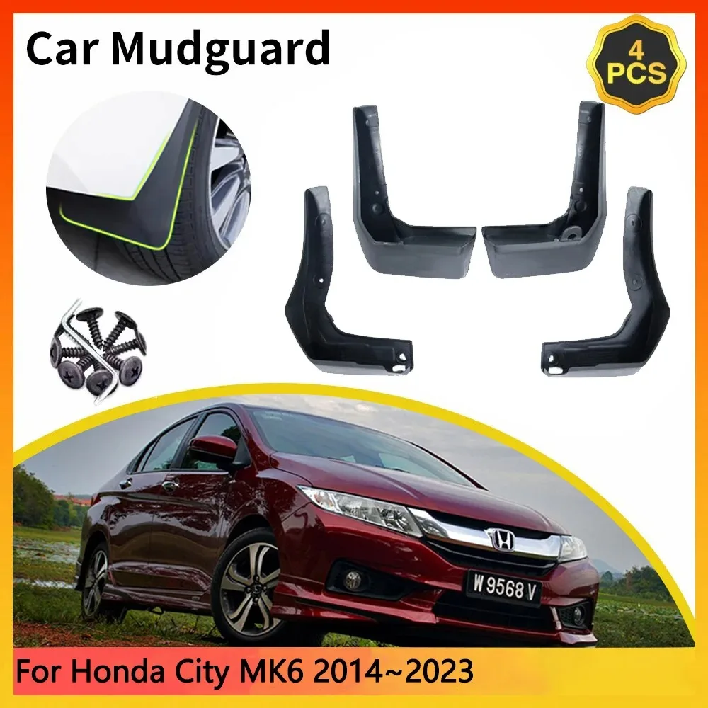 

Брызговики для Honda City Grace Ballade GM4 GM5 GM6 GM8 GM9 MK6 2014 ~ 2023