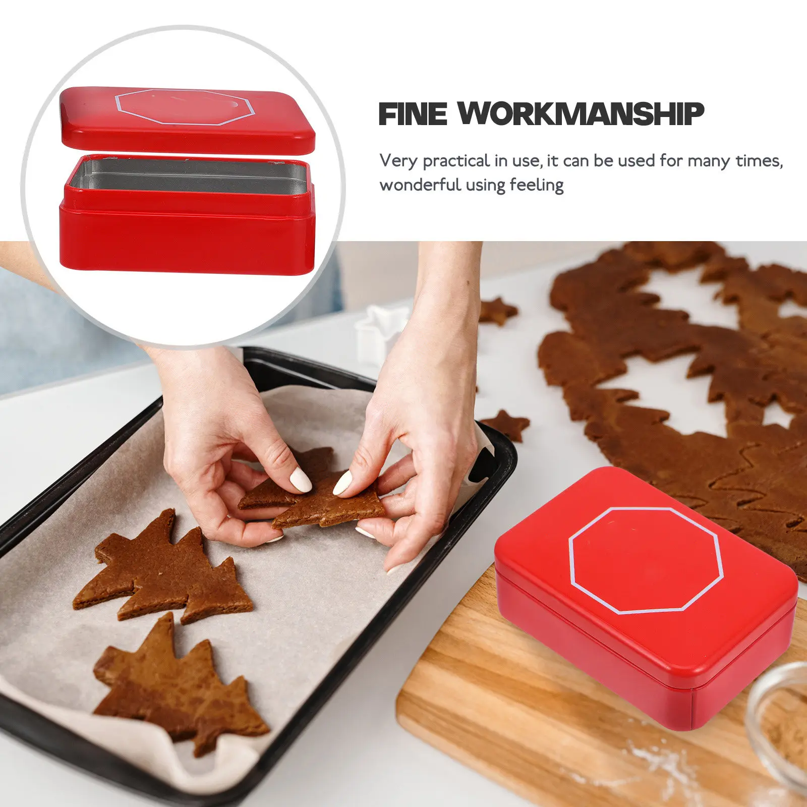Stop Sign Cookie Tinplate Box Small Portable Lightweight Candy Container for Travel Hiking Camping Gifts Christmas Teachers Day