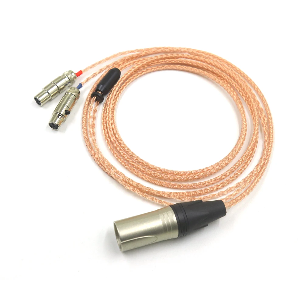 

16 Cores Essence shrinks Copper HiFi Cable 4-pin XLR Balanced Male for Audeze LCD-2, LCD-3, LCD-4, LCD-X, LCD-XC