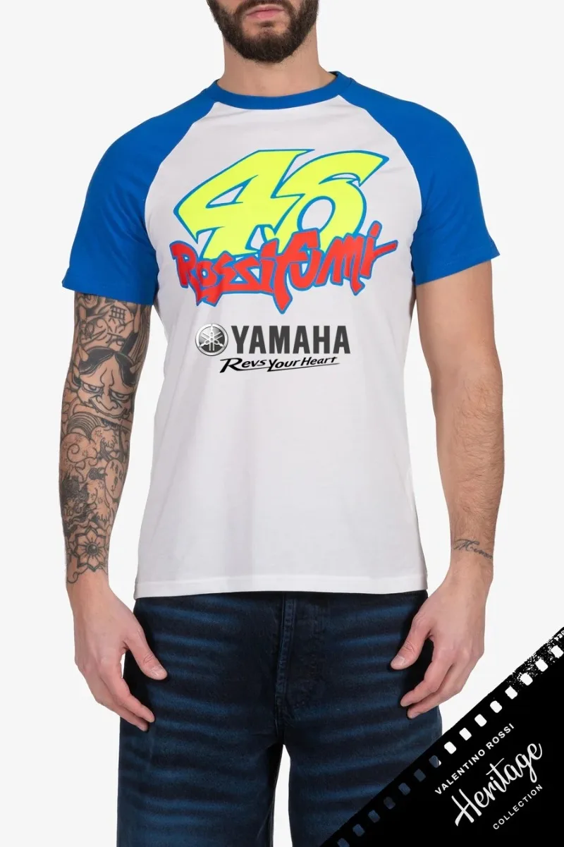

Summer Hot Selling Yamaha 46 Fashionable White Short Sleeved T-shirt for Men Women in 2026 Casual Sports Motorcycle Riding Shirt