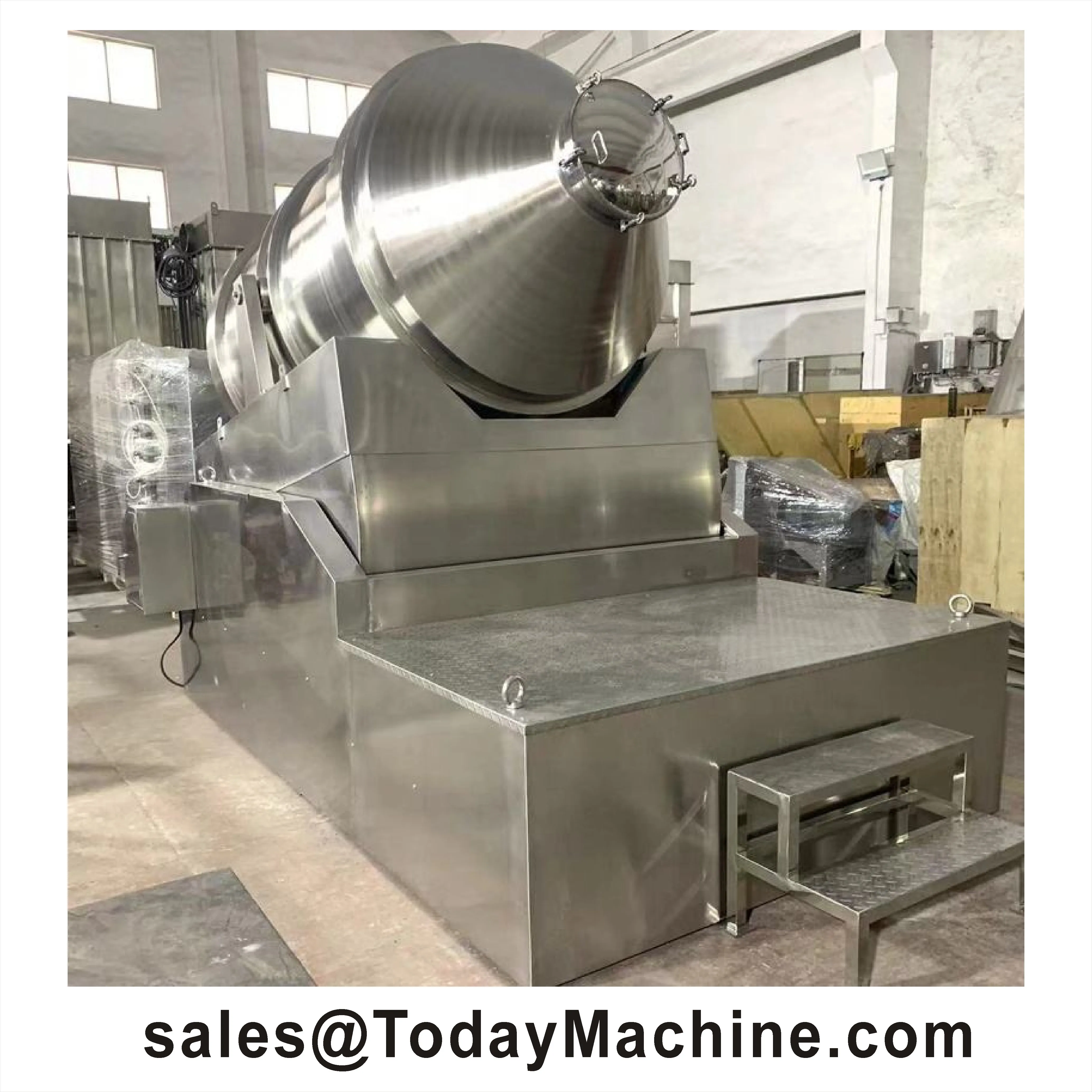 آلة خلط SYH خلاط حبيبات المسحوق ثلاثي الأبعاد خلاط مسحوق الطبل الدوار ثلاثي الأبعاد