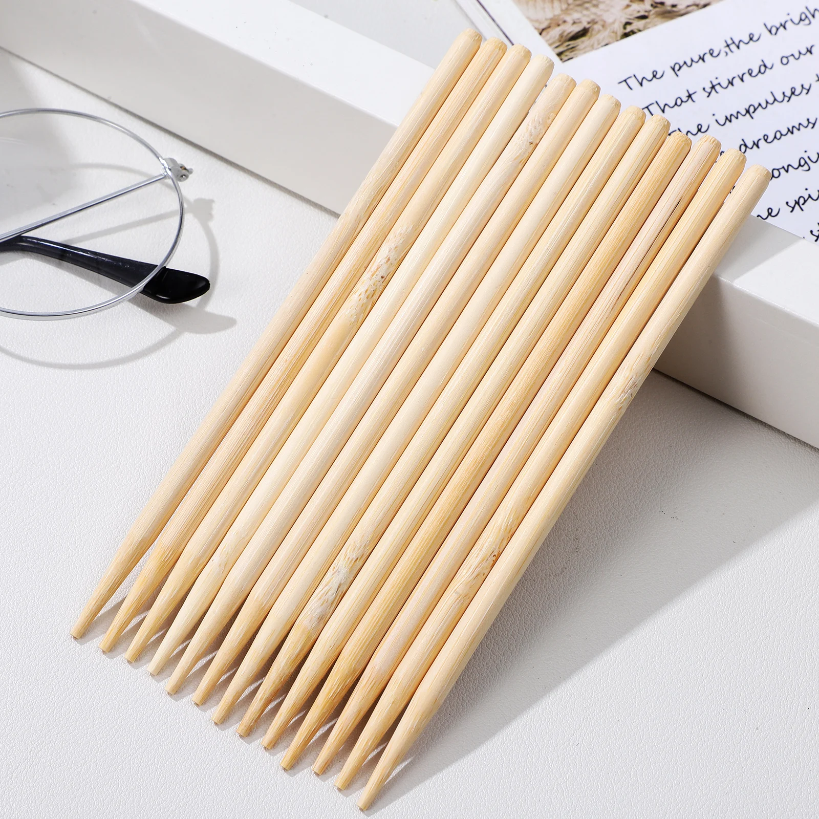 

150Pcs Wooden Stylus for Scratch Paper Bamboo Art Stylus Stick Set Lightweight Portable Wood Tool for DIY Drawing and Decoration