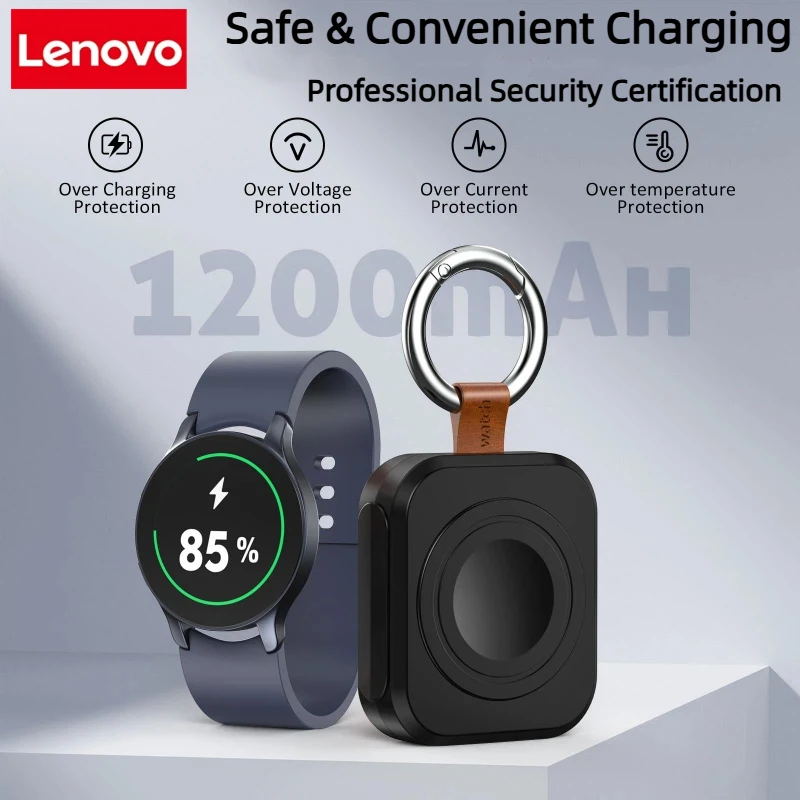 

Магнитное беспроводное зарядное устройство Lenovo для Apple Watch Series 10, 9, 8, 7, Ultra 2, SE, кабель для быстрой зарядки, аксессуары для iWatch 9, 8, 7, 6