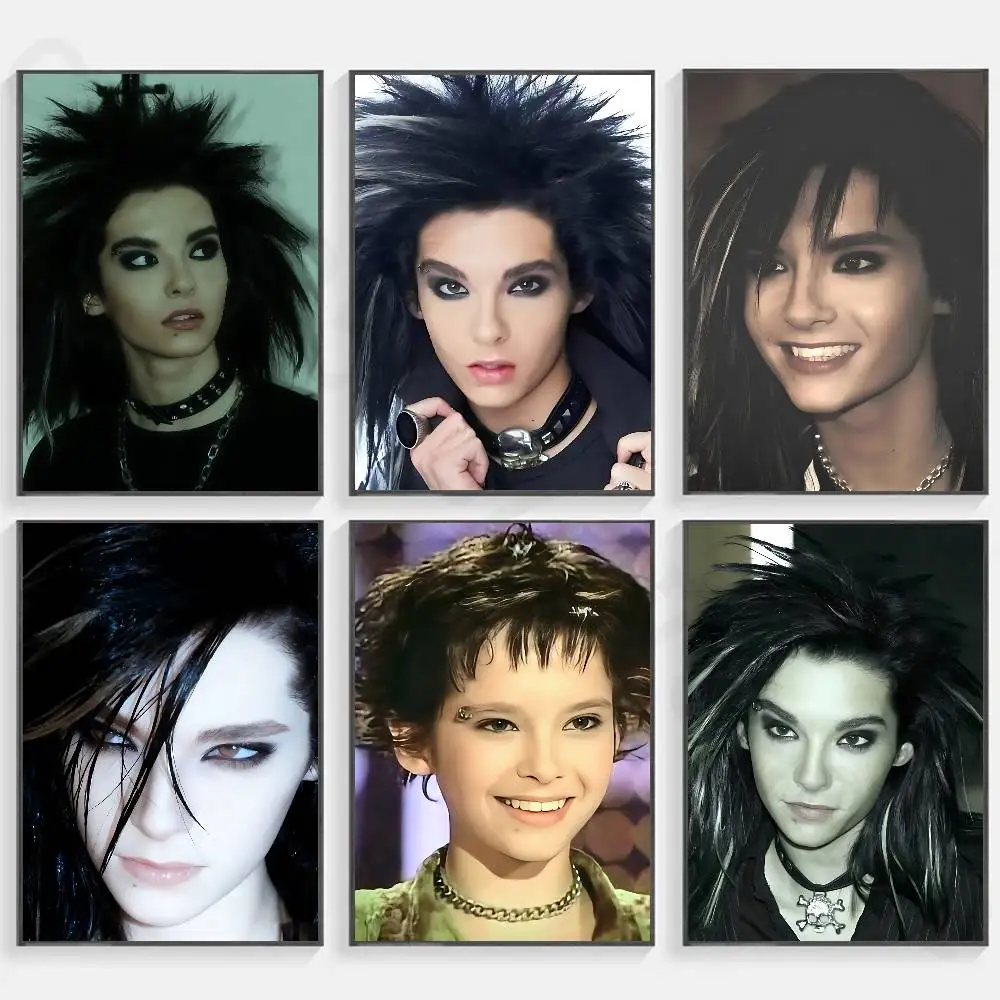 Singer Bill Kaulitz Classic Wall Art, Canvas Print Poster, Suitable for Home, Living Room, Room Decoration Painting