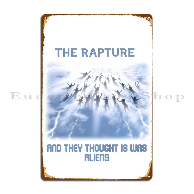 Panneau métallique The Rapture End Times Artcollectables, panneau en fer pour fête, Garage, affiche en étain