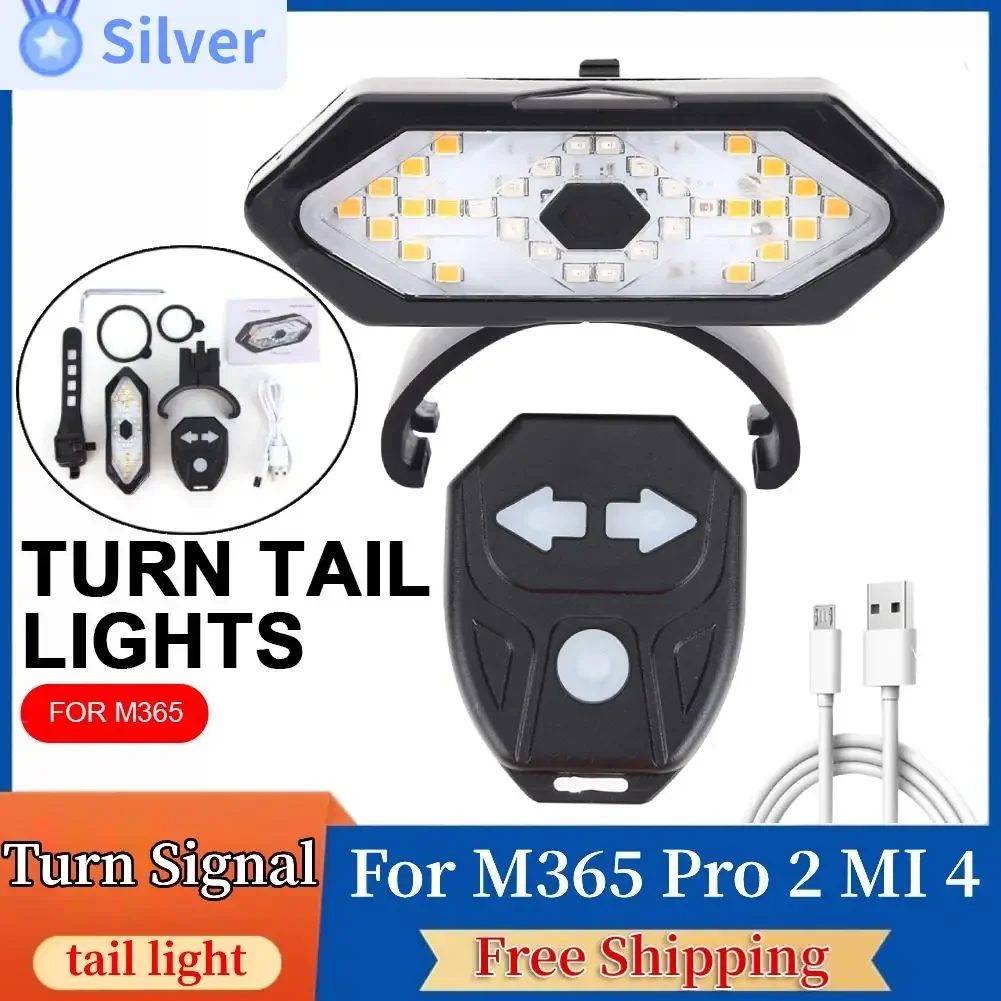 Modified Turn Signal Lamp for Xiaomi M365 1S pro Pro2 for MI3 Electric Scooter USB Rechargable Smart Wireless Light Accessories