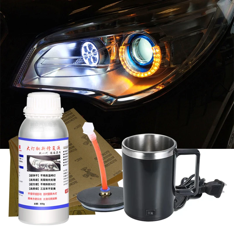 

Car Headlight Repair Liquid Polymer Headlamp Restoration Kit Cars Polishing Headlight Clean Tool Auto Chemicals Car Accessories