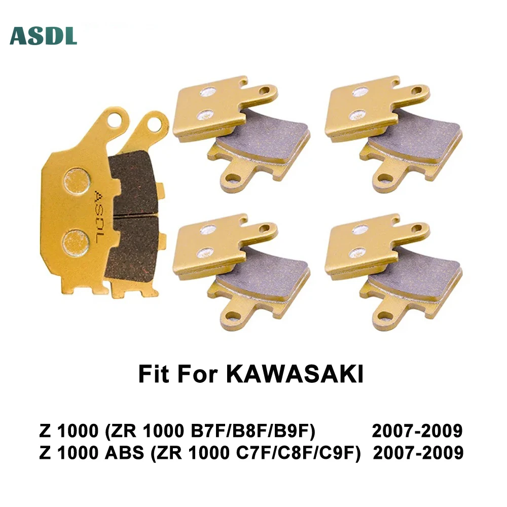 

Motorcycle Front and Rear Ceramic Brake Pads For Kawasaki Z 1000 Z1000 ZR 1000 ZR1000 ABS B7F B8F B9F C7F C8F C9F 2007 2008 2009