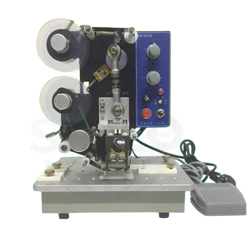 HP-241B Electric Ribbon Hot Automatic Coding Date Printing Machine for Cartons & Bottles Multi-Voltage Easy Operation