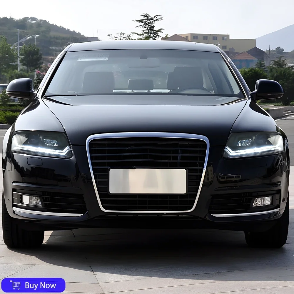 لأودي A6 2005-2008 نمط سيارة الجبهة مصابيح الجمعية ترقية جودة عالية عالية تكوين LED المزدوج العارض عدسة اكسسوارات السيارات #5