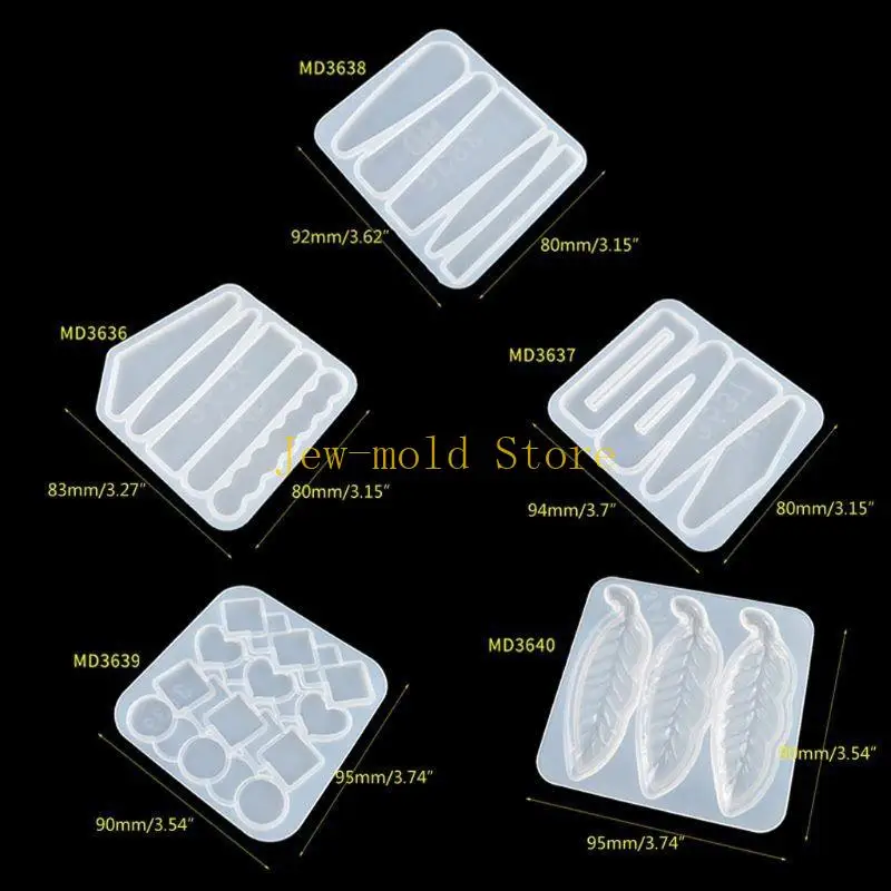 C71B 10pcs 수지 금형 DIY 헤어 핀 주조 금형 세트 바렛 실리콘 몰드 보석 에폭시 수지 아크릴 헤어 클립 금형 키트