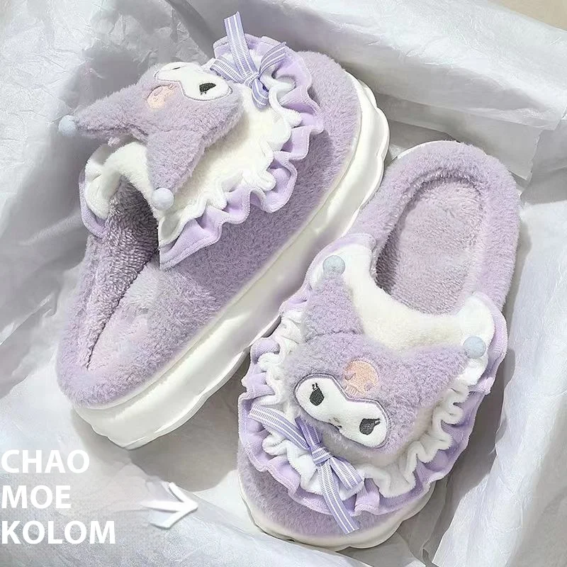 Sanrio Kuromi Baumwolle Hausschuhe 3