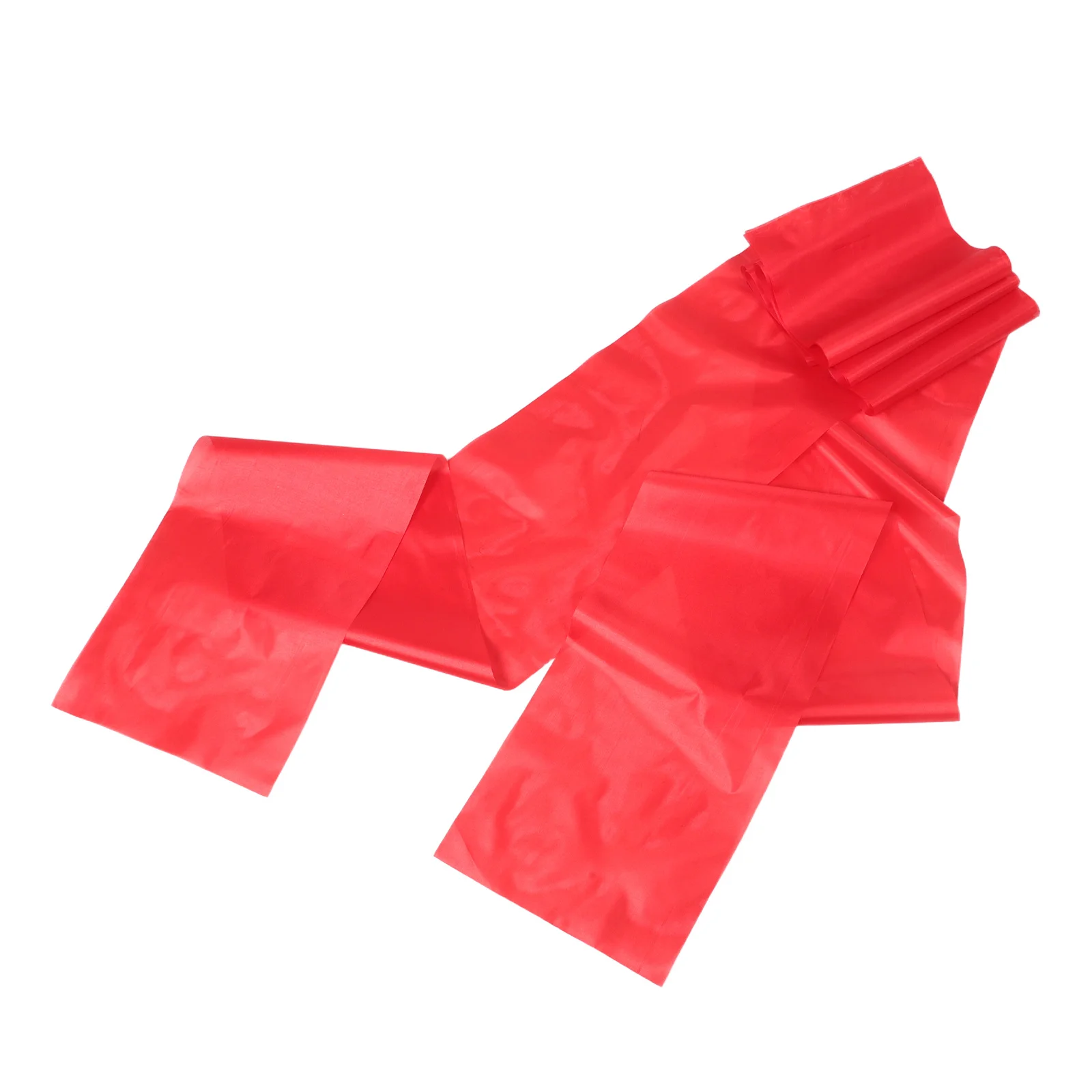 

2Pcs Red Silk Drum Mallets Classical Dance Ribbon Sticks Long Flowing Sleeves for Square Dance Gymnastics Performance Percussion