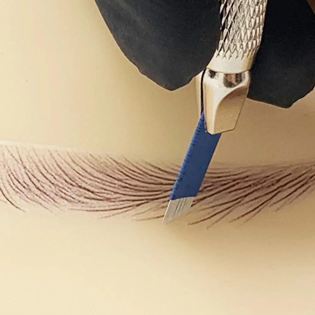 50 قطعة مسحوق الحاجب رذاذ الماء غرامة 0.18 مللي متر إبر التظليل اليدوية 18U شفرات القوس أداة تعزيز المهارة للحواجب المهنية #1