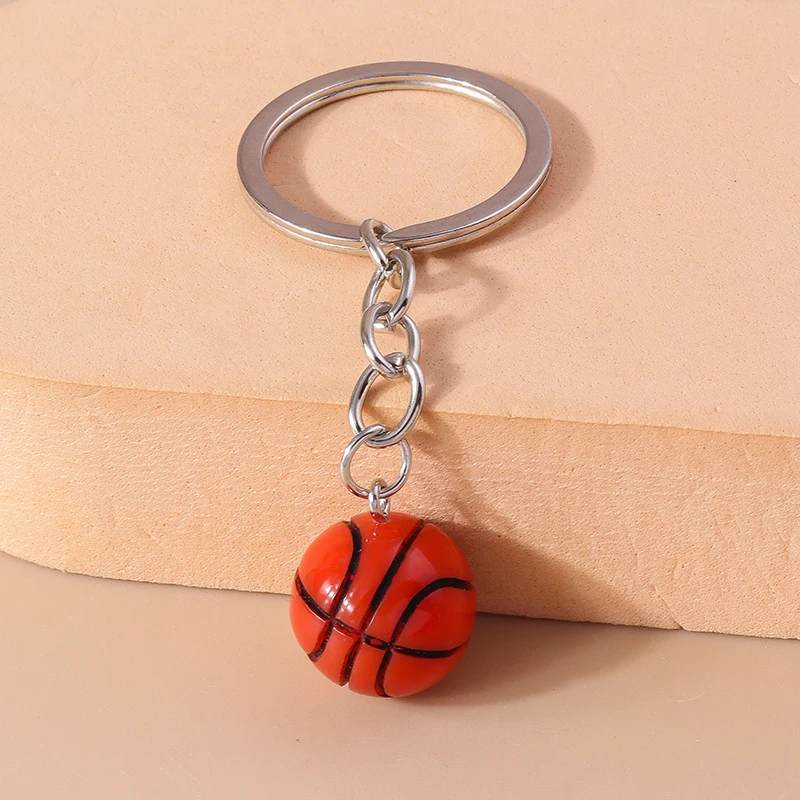 New Simulated Mini Football Keychain 3D Rugby Baseball Keyring Pendants for Car Key Holder Handbag Decor DIY Jewelry Gifts