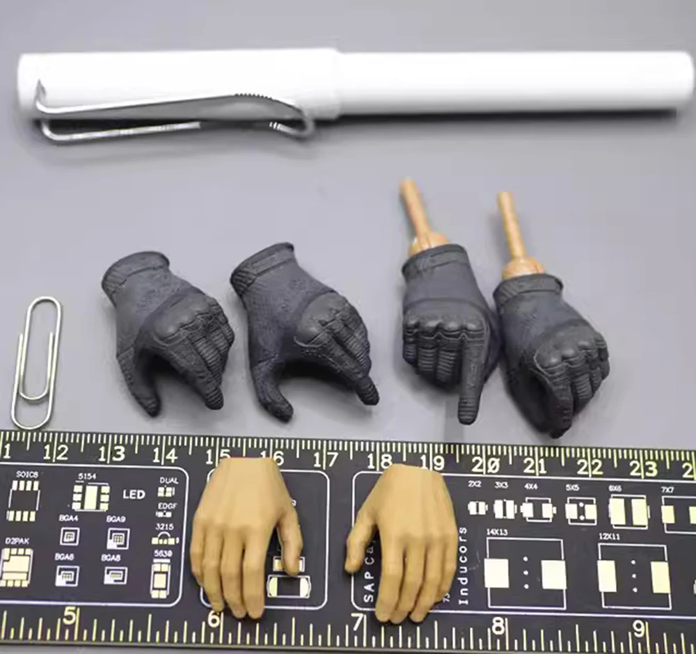 1/6 EASY&SIMPLE ES26058S DUTCH DSI Soldier Gloved Hand Model Types 6PCS/SET with Hand Connector For 12