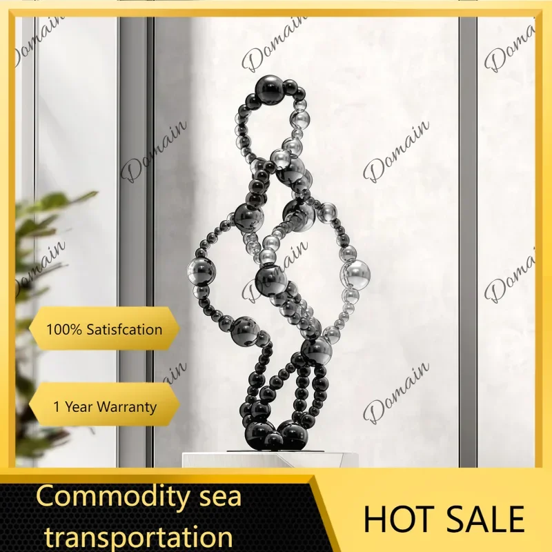 High-end metal combination ball art sculpture ornaments for villas offices hotels living rooms dining rooms, dining tables, etc