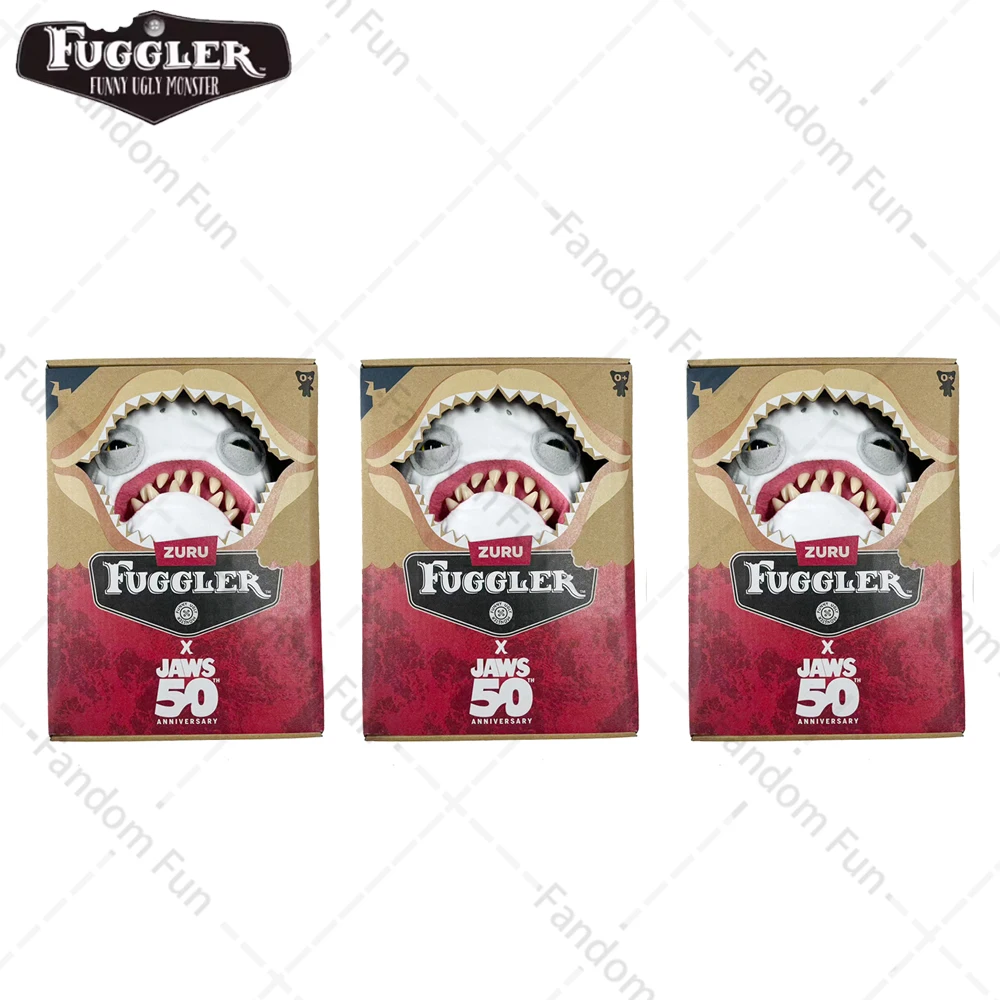 فكي مع Fuggler Monster 50th الذكرى الأصلي محشوة دمية القرش فكي سلسلة ذات علامة تجارية مشتركة Kept تذكارية ألعاب من القطيفة هدية