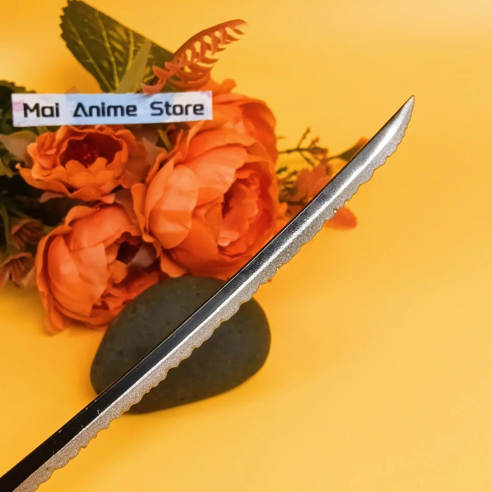 10-calowa Katana z Anime Bleach, Katana w Naturalnej Wielkości, Samurajski Miecz, Szabla Aizen, Metalowy Nóż Kenpachi, Nieostrzona Imitacja Miecza, Zabawka, Prezent