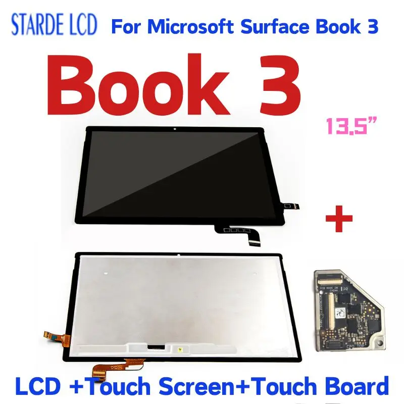 

13.5” Original For Microsoft Surface Book 3 LCD Display Touch Screen Digitizer Assembly For Surface Book 3 LCD With Touch Board