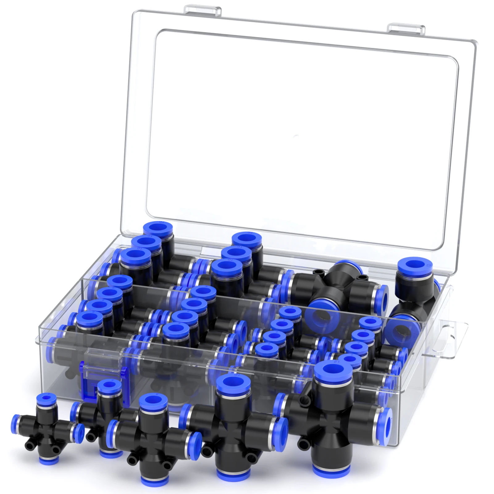 

Pneumatic air connector PY PZA push in quick hose connector 4 6 8 10 12mm outer diameter connector plastic pipe connector