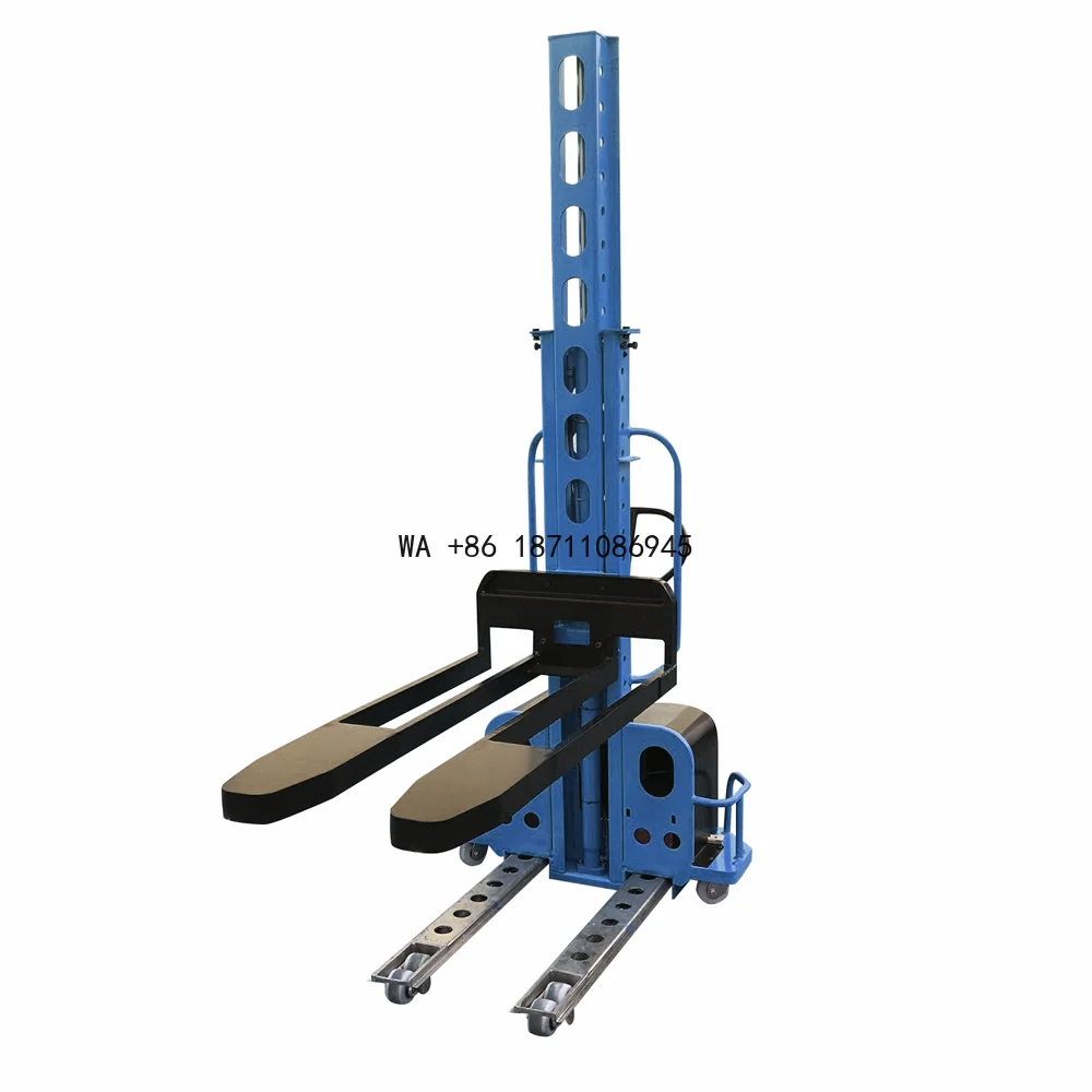 700kg Self-Lift Portable Semi Electric Pallet Stacker Similar to a Forklift with Lifting Capabilities